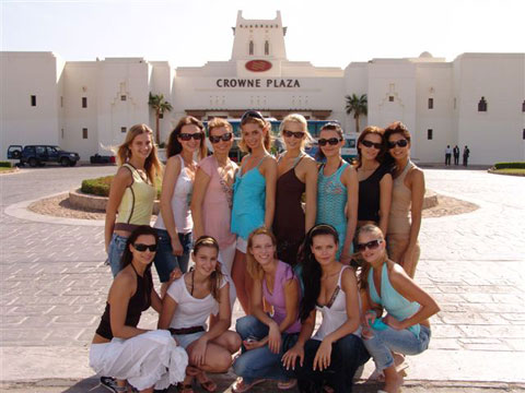 Finalistky Miss Slovensko 2007 sú už v Egypte