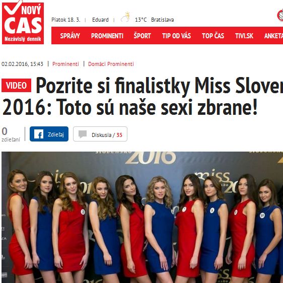 Cas.sk - Pozrite si finalistky Miss Slovensko 2016