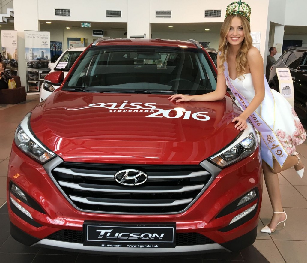 Miss Slovensko 2016 si užíva Hyundai Tucson