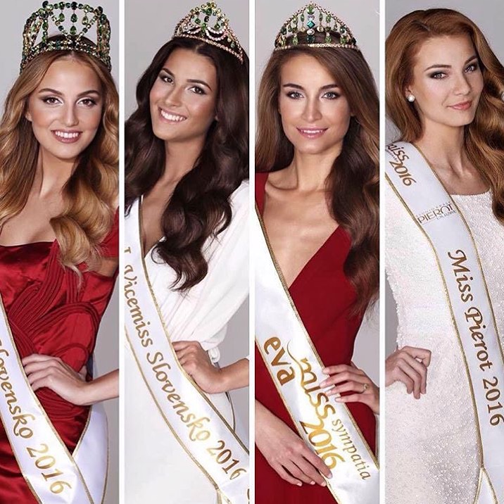 Oficiálne portréty víťaziek Miss Slovensko 2016